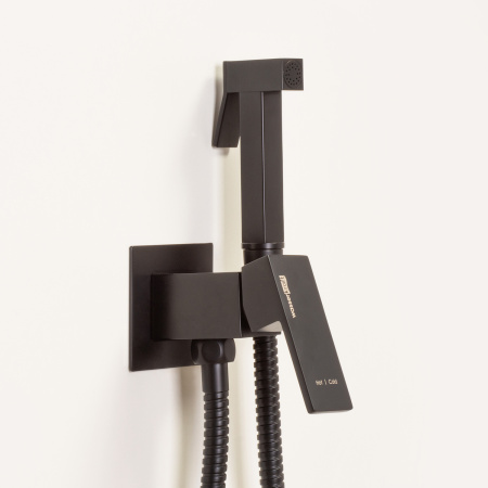 Гигиенический душ со смесителем WasserKraft A71638 черный матовый